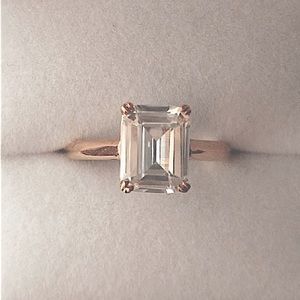 COPY - Emerald cut engagement ring